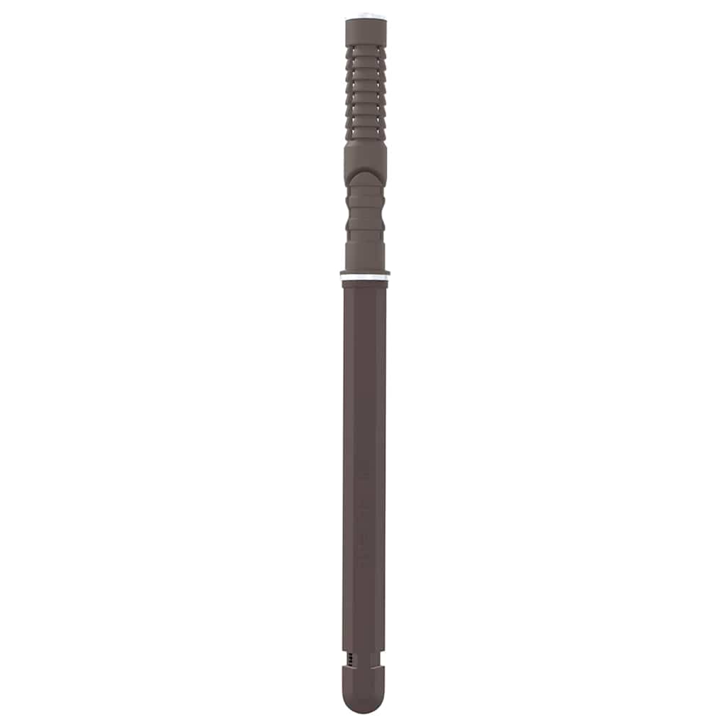 vidaXL Kelluvat hyllykannattimet 12 pcs Ruskea Ø12 x 190 mm Teräs