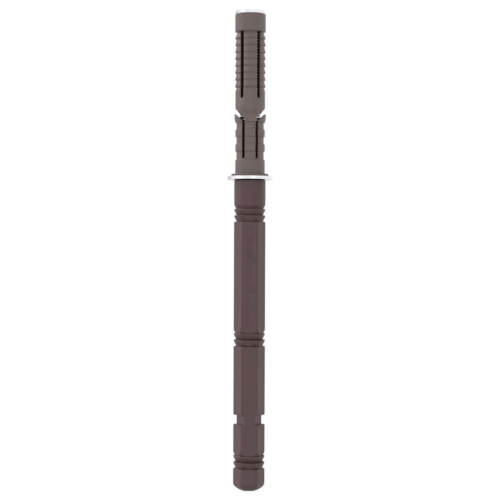 vidaXL Kelluvat hyllykannattimet 12 pcs Ruskea Ø14 x 210 mm Teräs