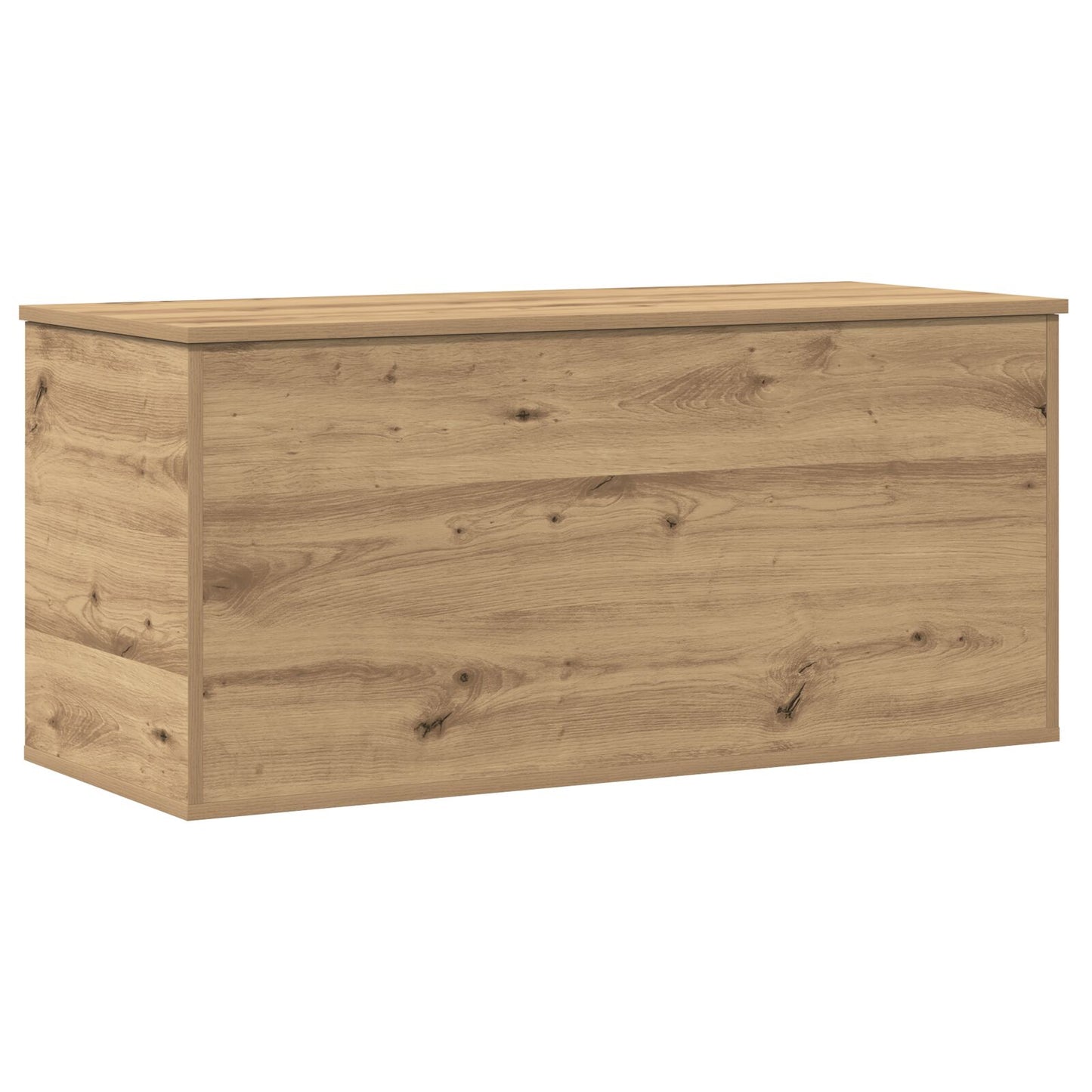 vidaXL Säilytyslaatikko kannella, Artisan Tammi 100x42x46 cm, Keinopuu