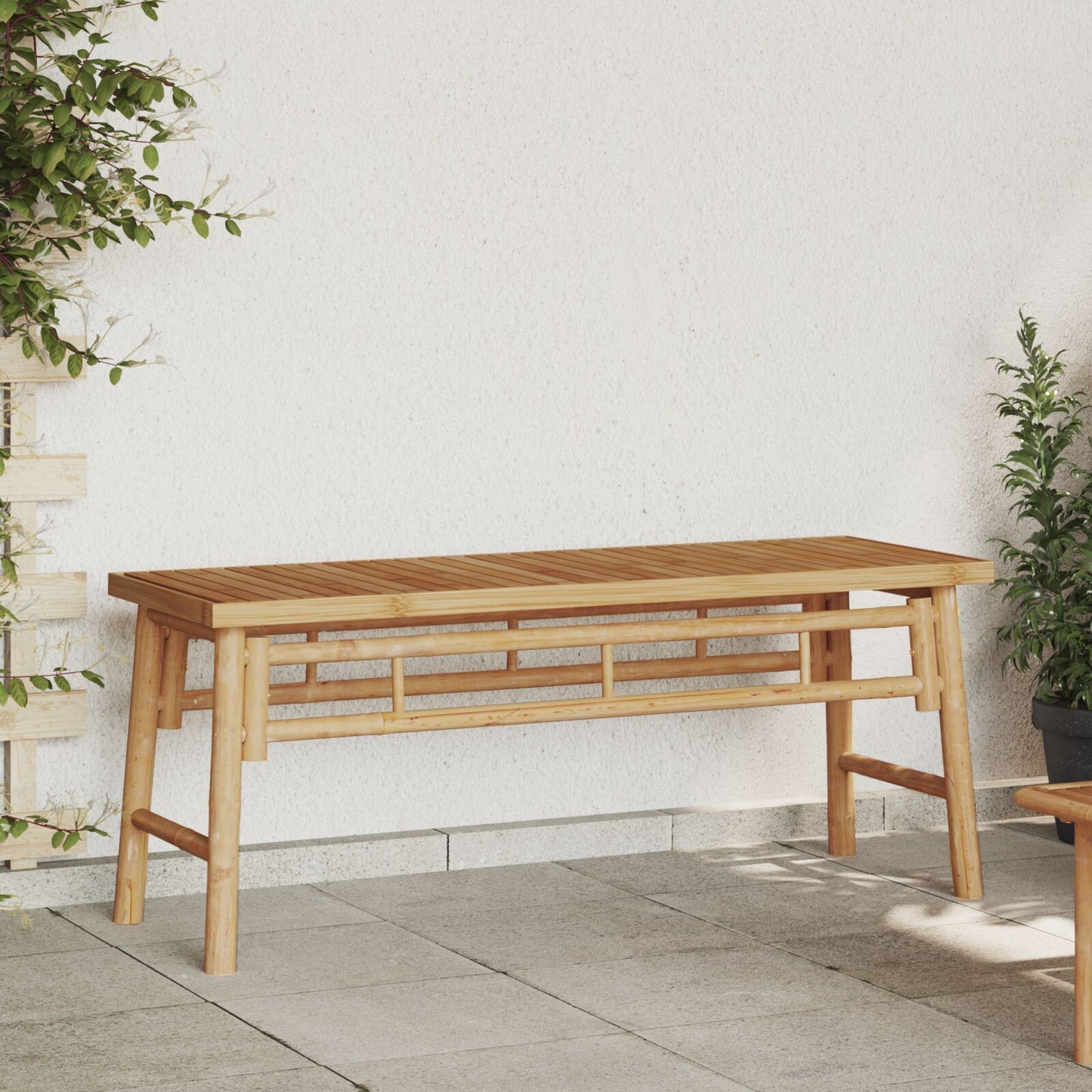 vidaXL Puutarhapenkki 110x38x45 cm Bambu