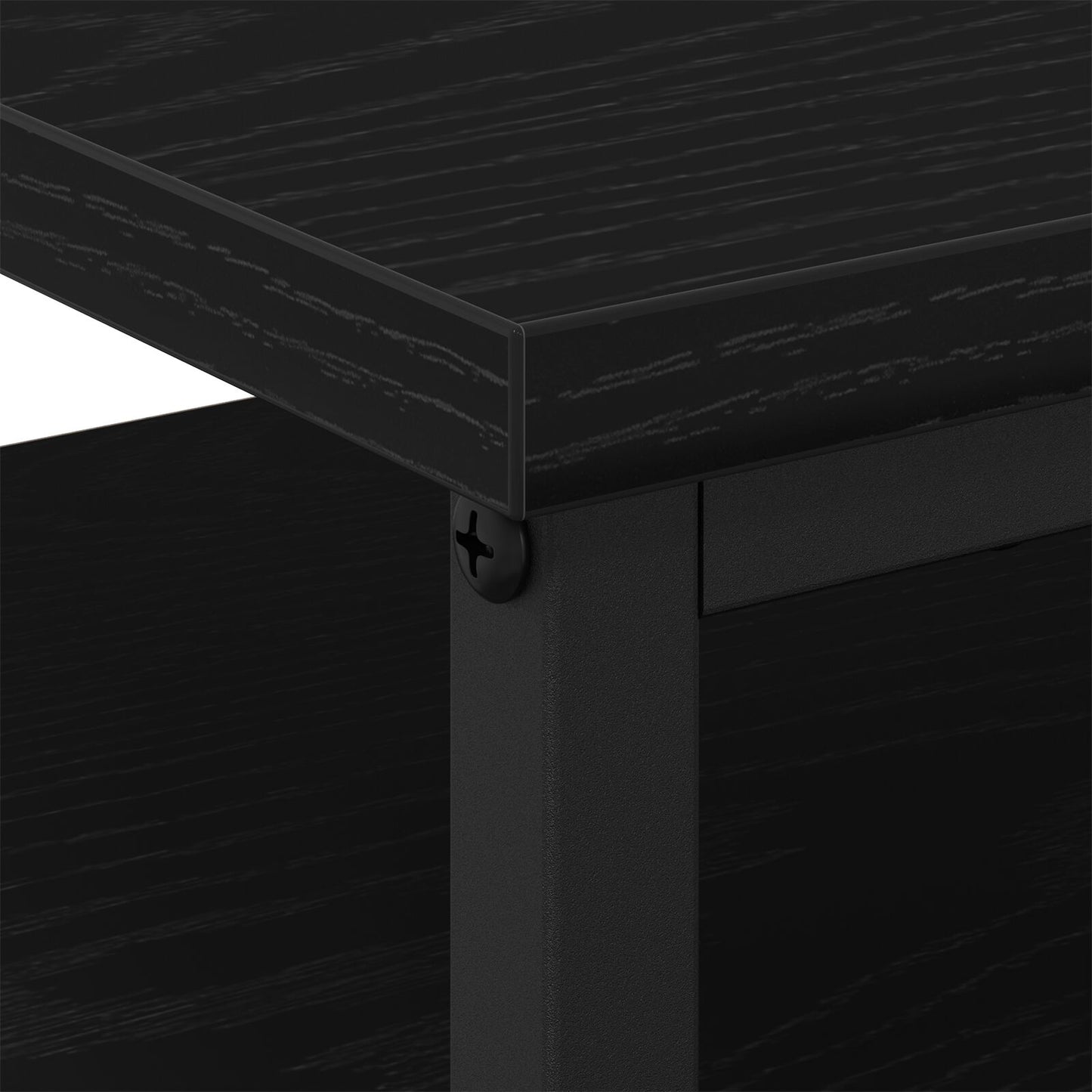 vidaXL Yöpöydät 2 kpl Musta Tammi 44x45x60 cm Tekninen Puu