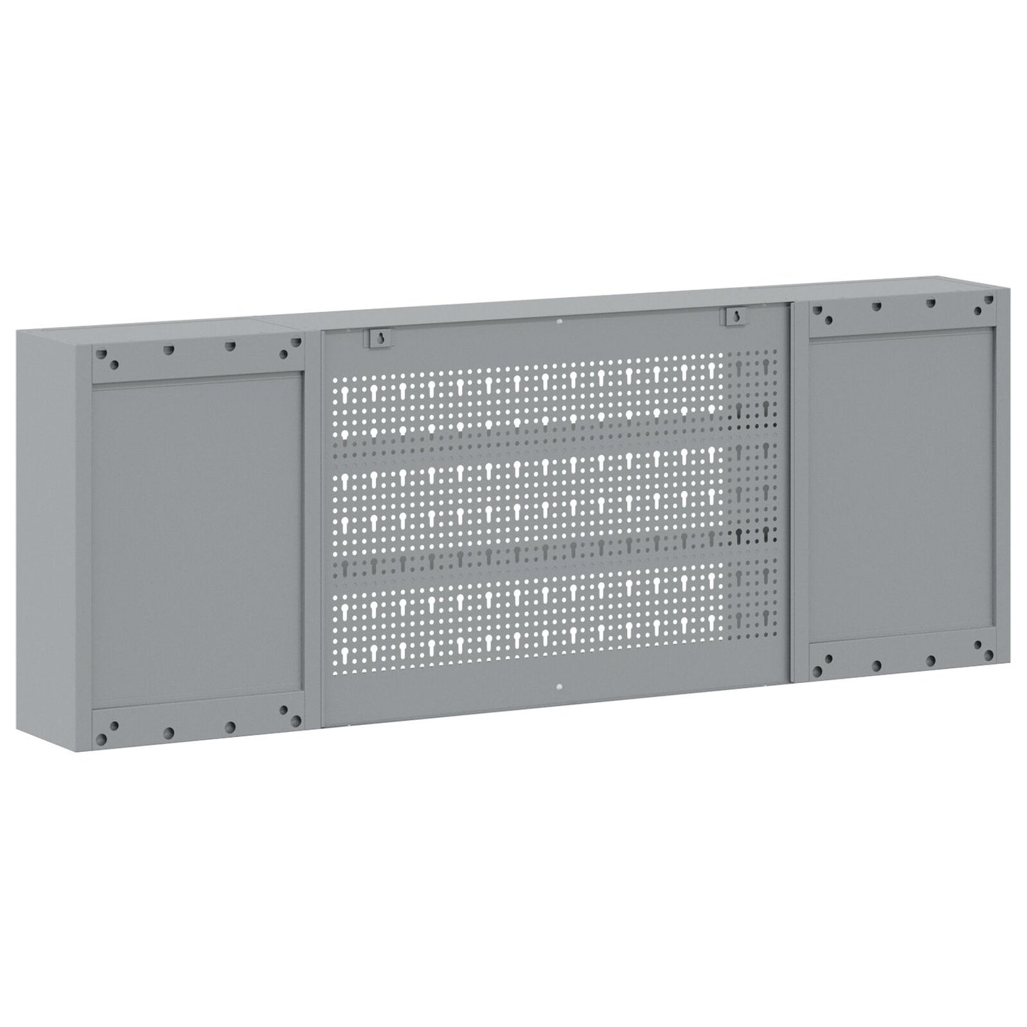 vidaXL Työkalu Kaappi Seinälle Kiinnitettävä Pidike Punainen 150x20x55 cm Teräs