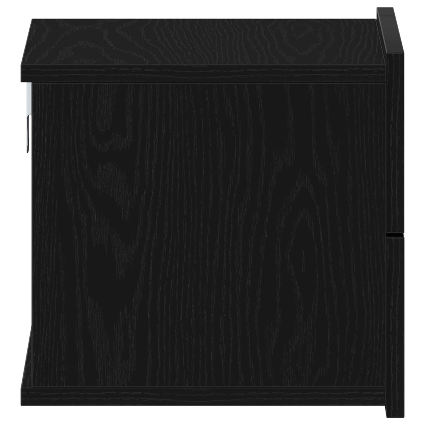 vidaXL Yöpöydät 2 kpl Musta Tammi 40x30x30 cm Tekninen puu