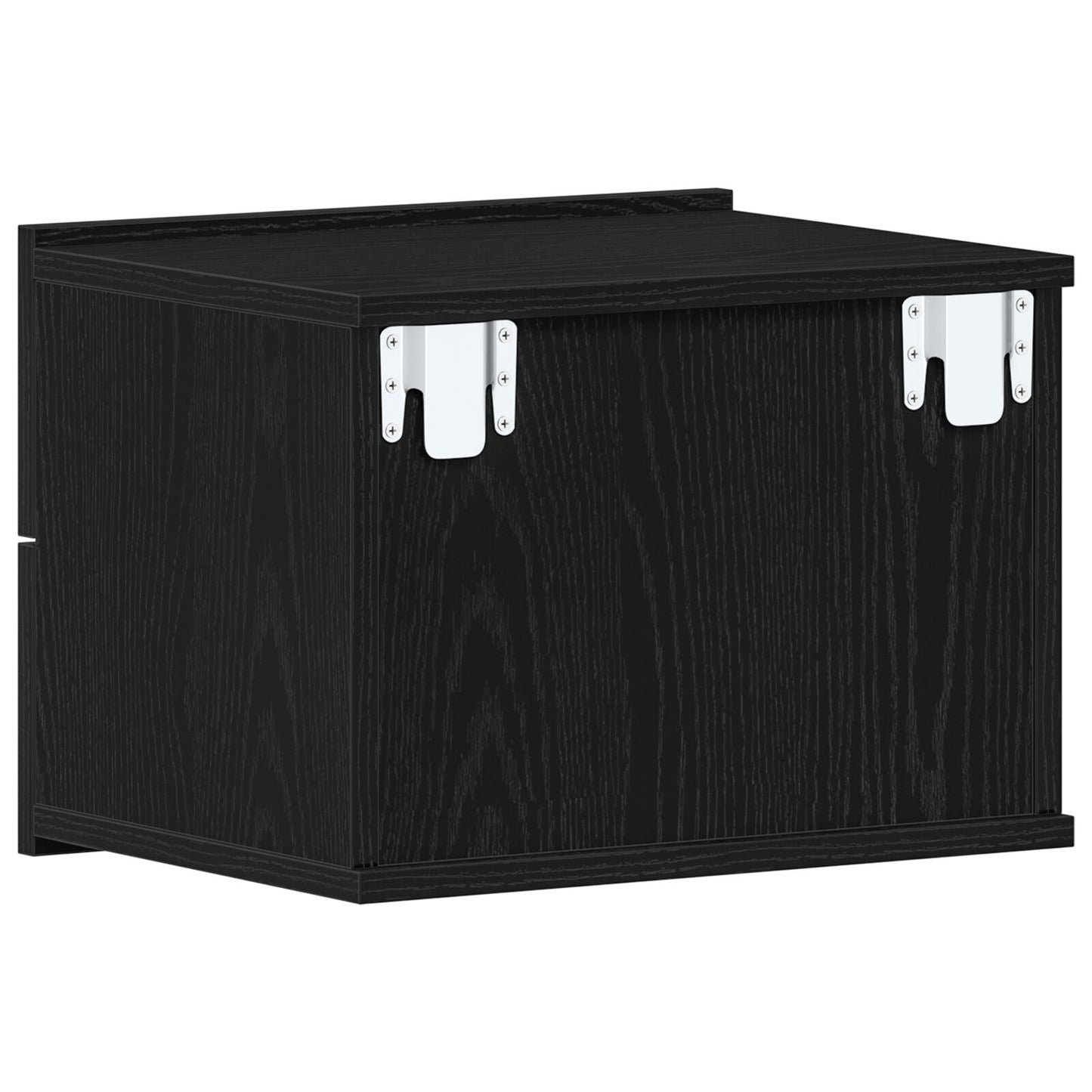 vidaXL Yöpöydät 2 kpl Musta Tammi 40x30x30 cm Tekninen puu