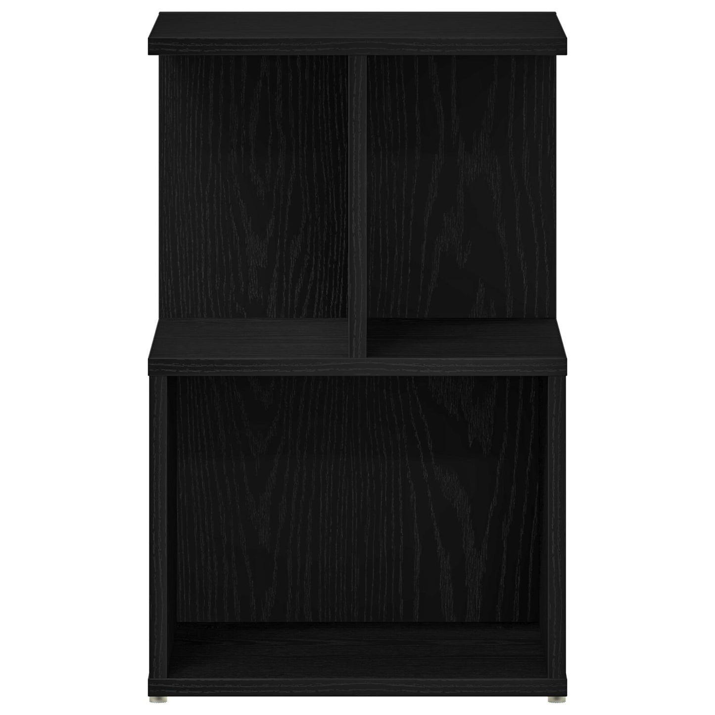 vidaXL Yöpöydät 2 kpl Musta Tammi 35x35x55 cm Keinotekoinen Puu