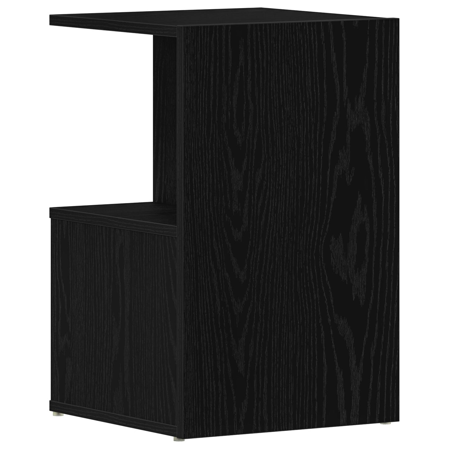 vidaXL Yöpöydät 2 kpl Musta Tammi 35x35x55 cm Keinotekoinen Puu