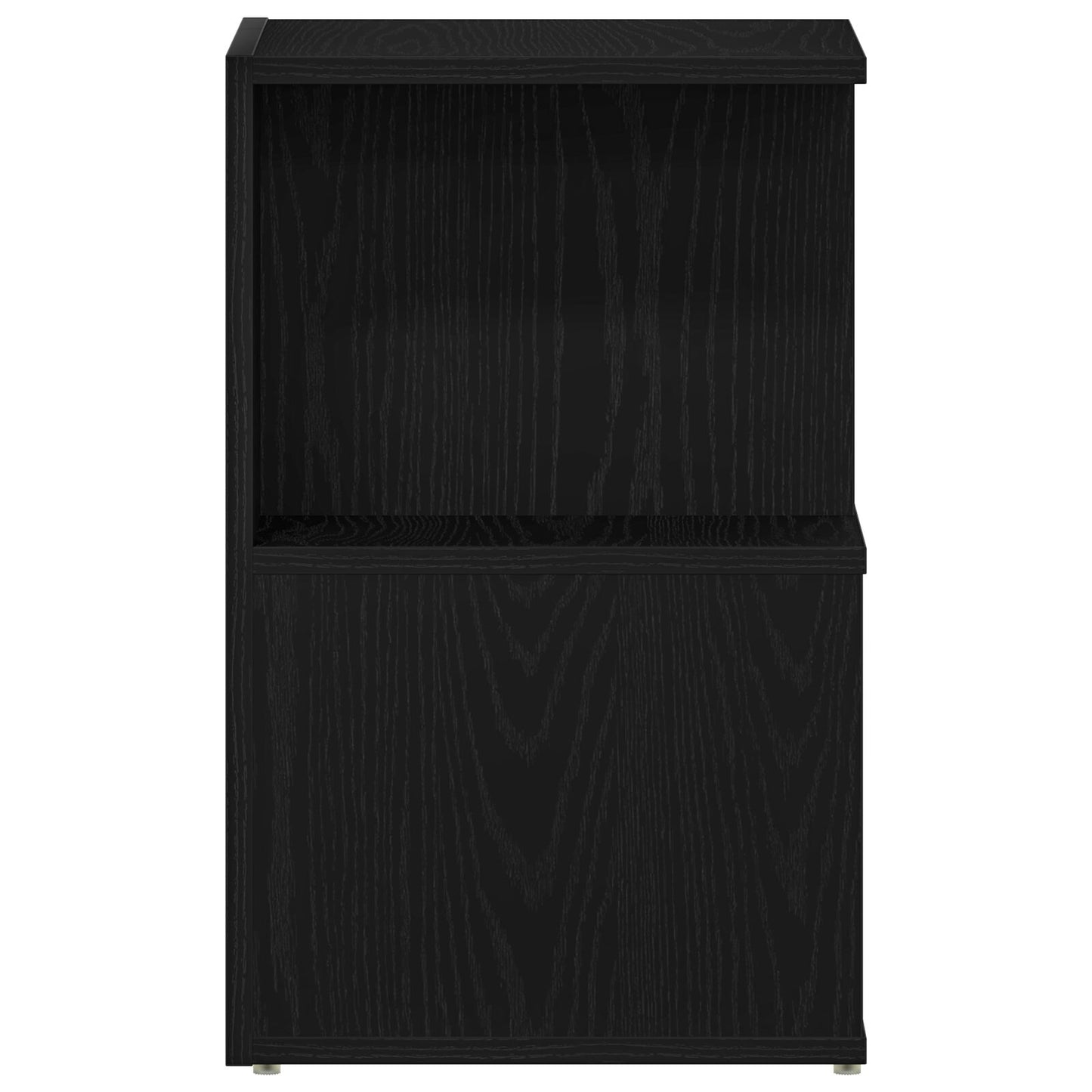 vidaXL Yöpöydät 2 kpl Musta Tammi 35x35x55 cm Keinotekoinen Puu