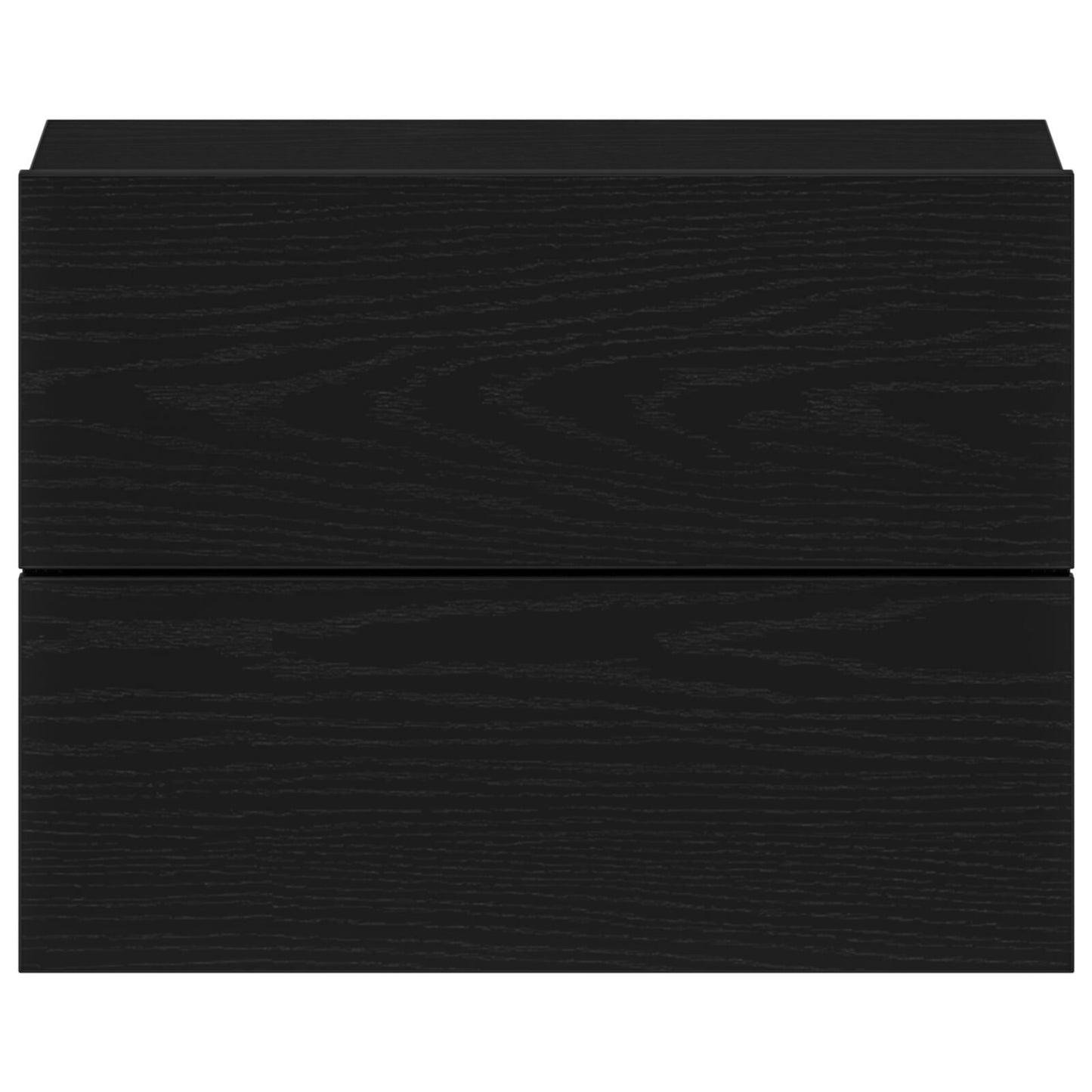 vidaXL Yöpöydät 2 kpl Musta Tammi 40x30x30 cm Tekninen puu