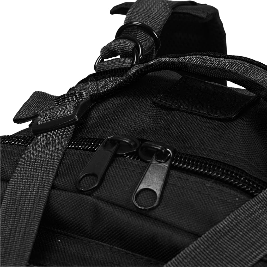 vidaXL Armeijatyylinen reppu 50 l musta