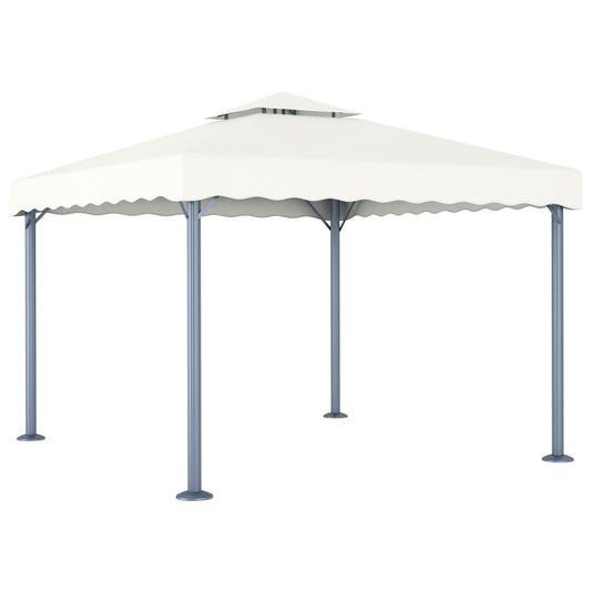 vidaXL Huvimaja 300x300 cm kerma alumiini