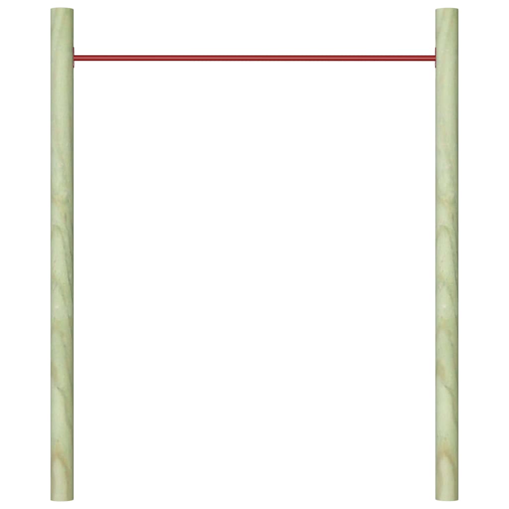 vidaXL Voimistelutanko 125 cm teräs punainen