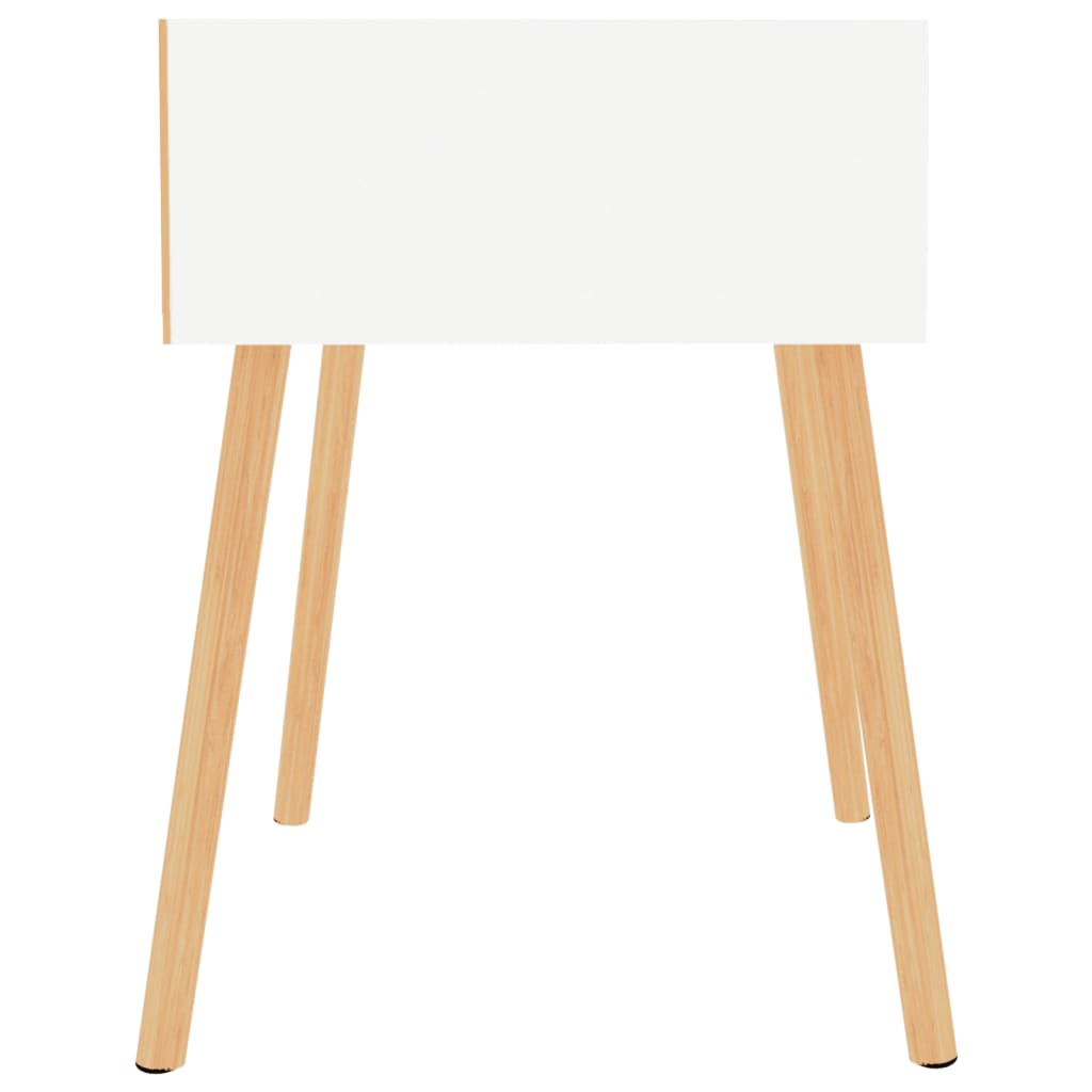 vidaXL Yöpöydät 2 kpl valkoinen 40x40x56 cm tekninen puu