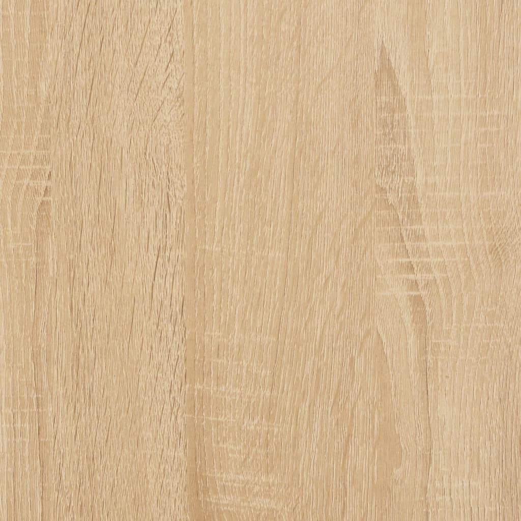 vidaXL Yöpöytä täysmäntyiset jalat Sonoma tammi 40x35x50cm