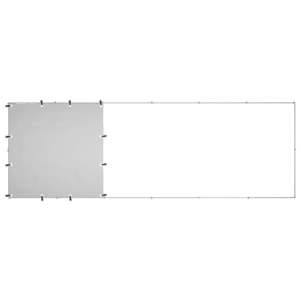 vidaXL Koiranhäkki hopea 330x110x110 cm teräs