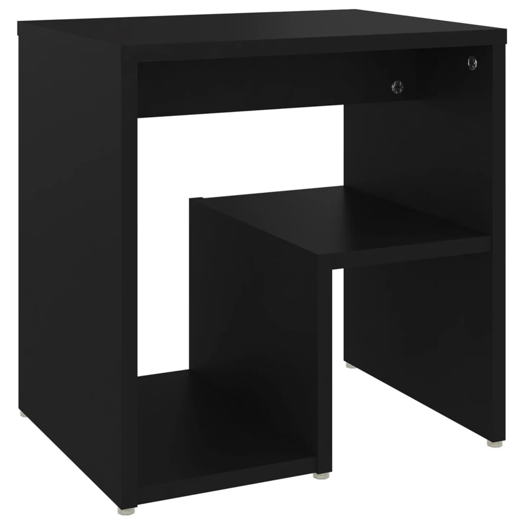 vidaXL Yöpöydät 2 kpl musta 40x30x40 cm tekninen puu