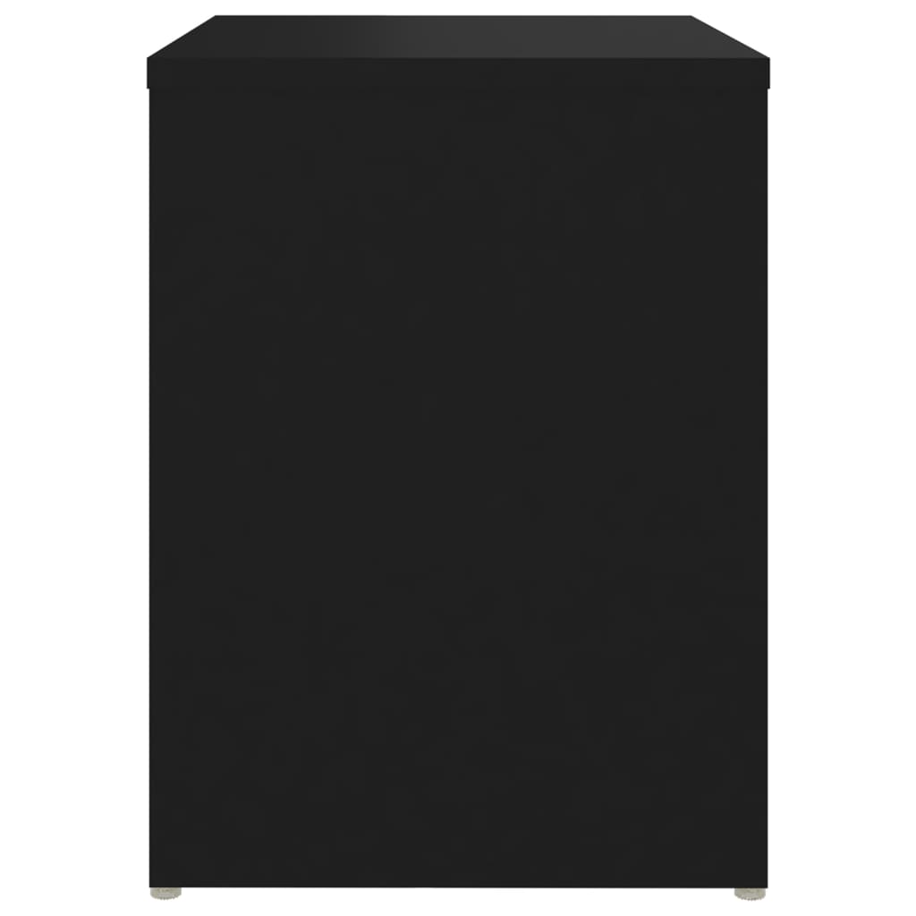 vidaXL Yöpöydät 2 kpl musta 40x30x40 cm tekninen puu
