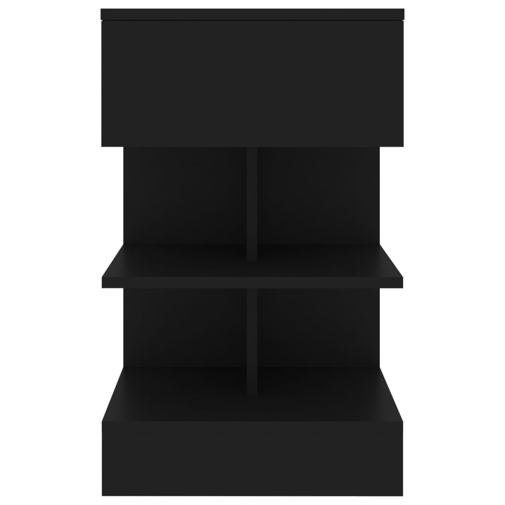 vidaXL Yöpöydät 2 kpl musta 40x35x65 cm
