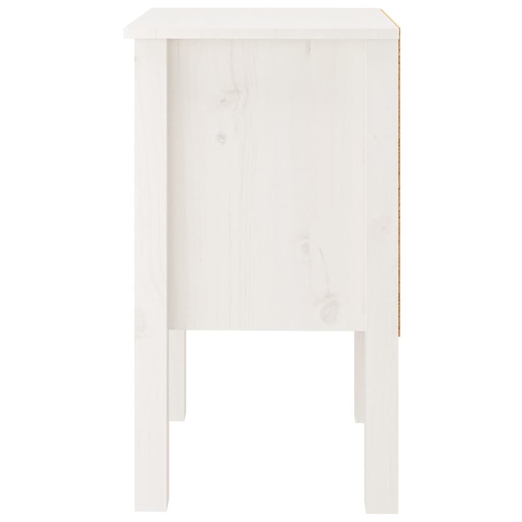 vidaXL Yöpöydät 2 kpl valkoinen 40x35x61,5 cm täysi mänty