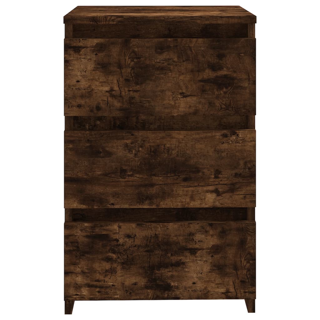 vidaXL Yöpöydät 2 kpl savutammi 40x35x62,5 cm tekninen puu