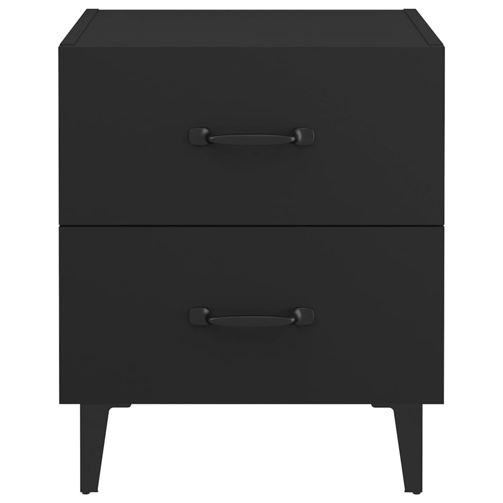 vidaXL Yöpöydät 2 kpl musta 40x35x47,5 cm