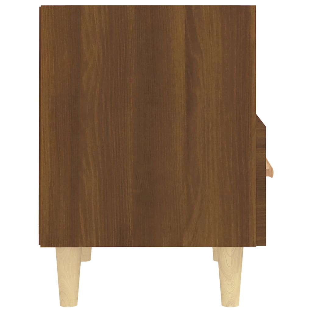 vidaXL Yöpöydät 2 kpl ruskea tammi 40x35x47 cm