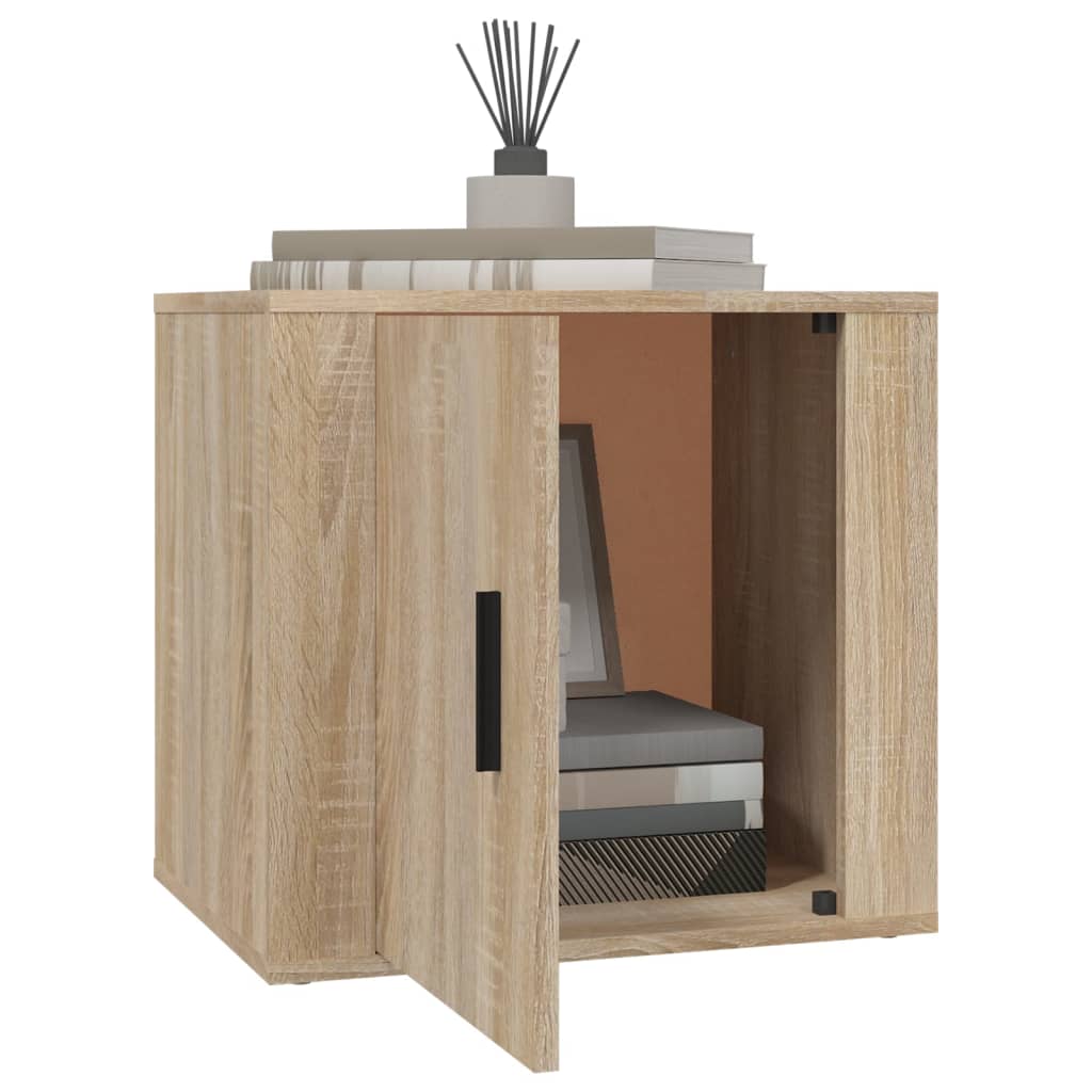 vidaXL Yöpöydät 2 kpl Sonoma-tammi 50x39x47 cm