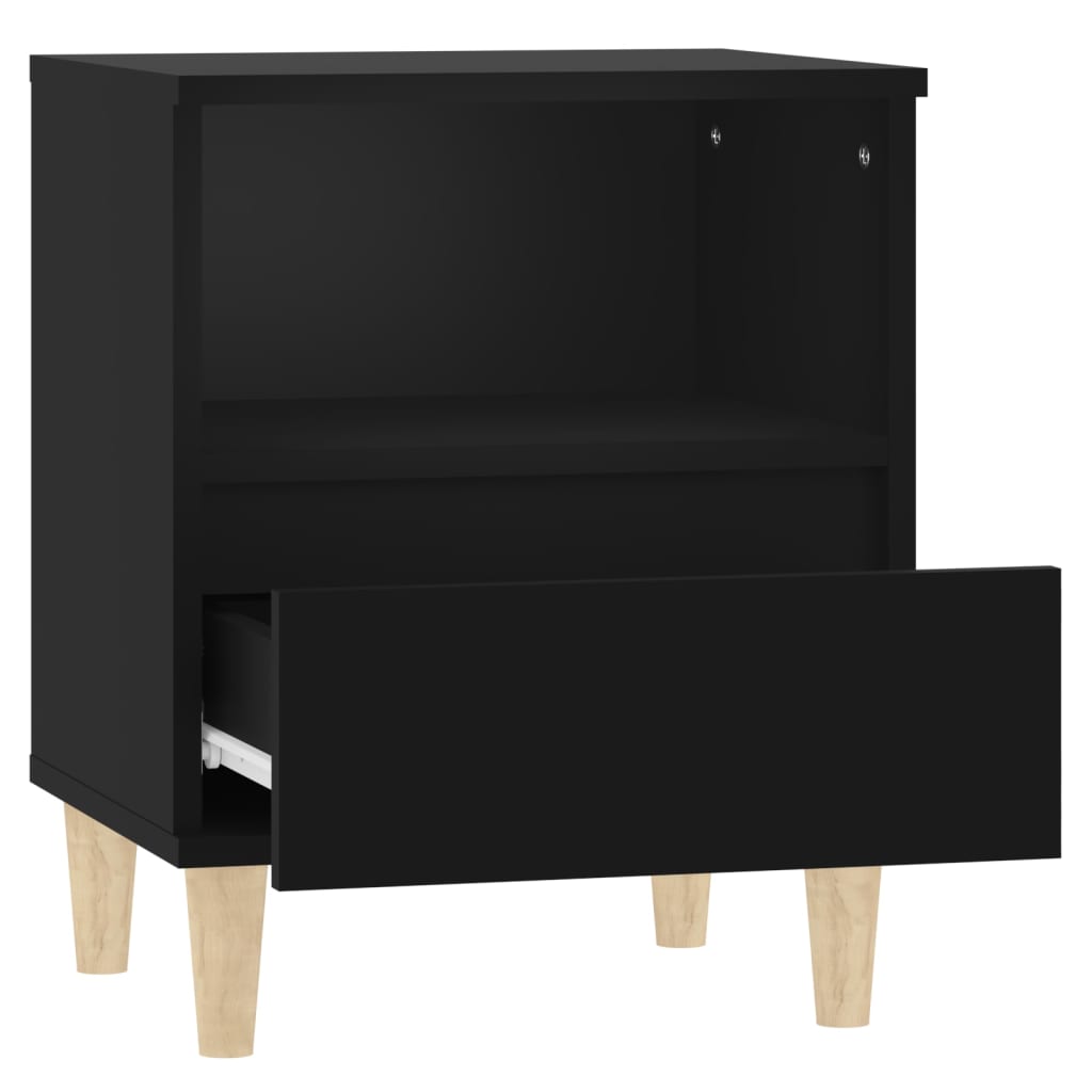 vidaXL Yöpöydät 2 kpl musta 40x35x50 cm