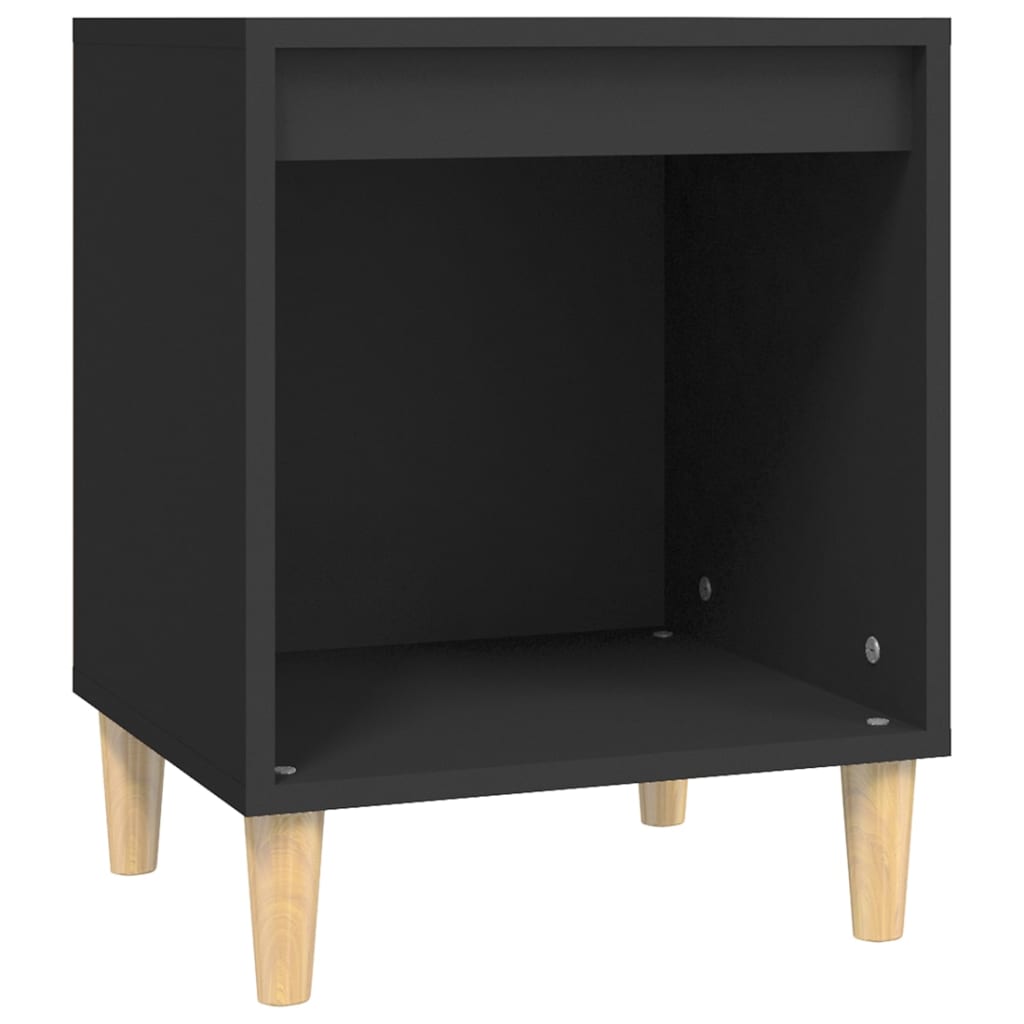 vidaXL Yöpöydät 2 kpl musta 40x35x50 cm