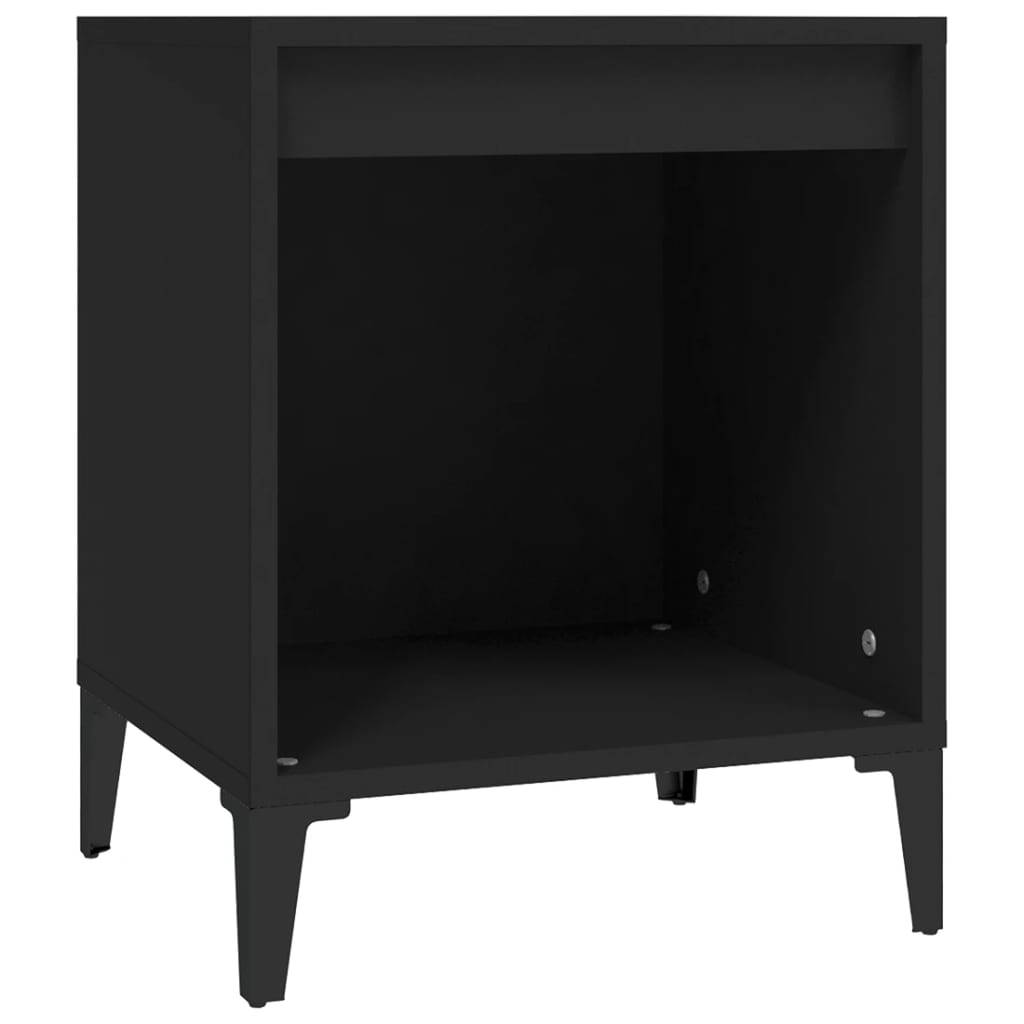 vidaXL Yöpöydät 2 kpl musta 40x35x50 cm