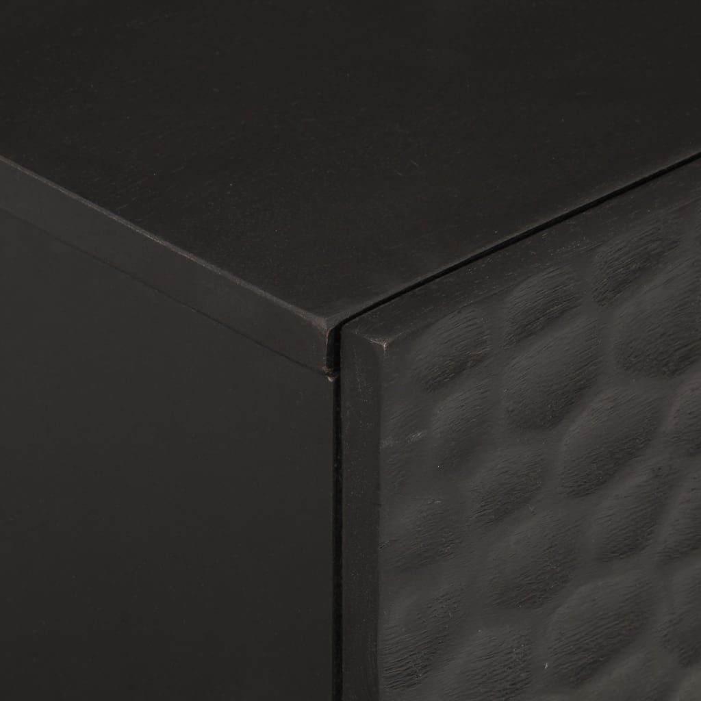 vidaXL Yöpöydät 2 kpl musta 40x33x46 cm täysi mangopuu