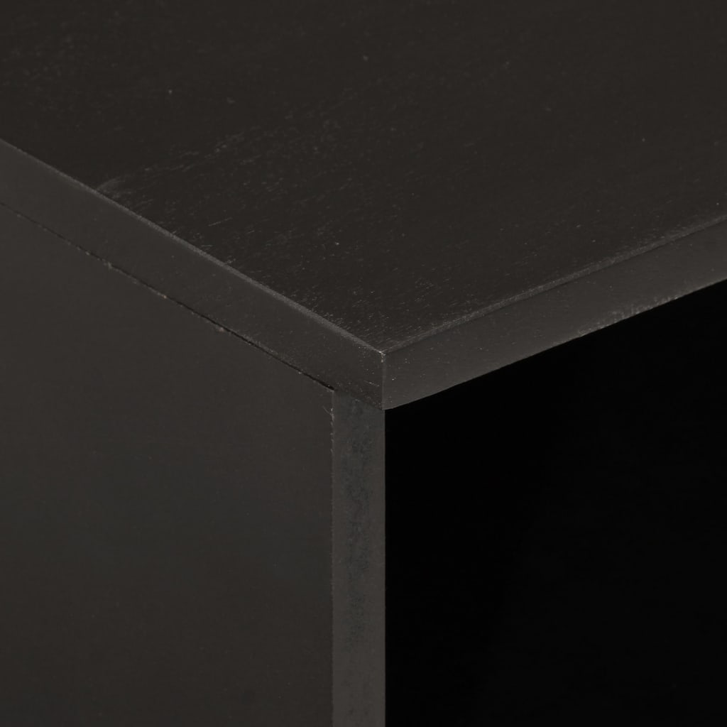 vidaXL Yöpöydät 2 kpl musta 40x33x46 cm täysi mangopuu