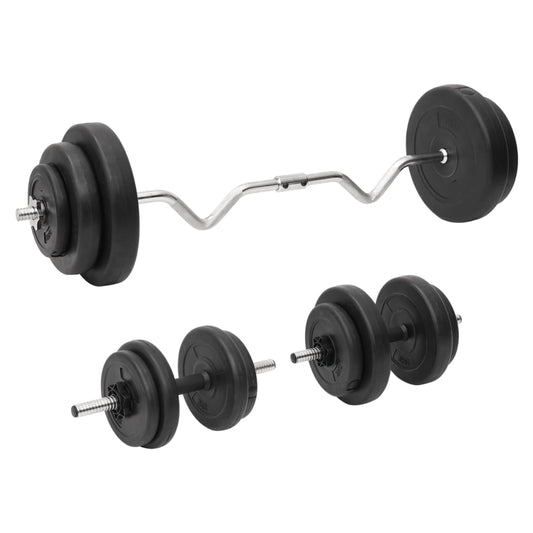 vidaXL Hauistanko ja käsipainosarja levyillä 60 kg