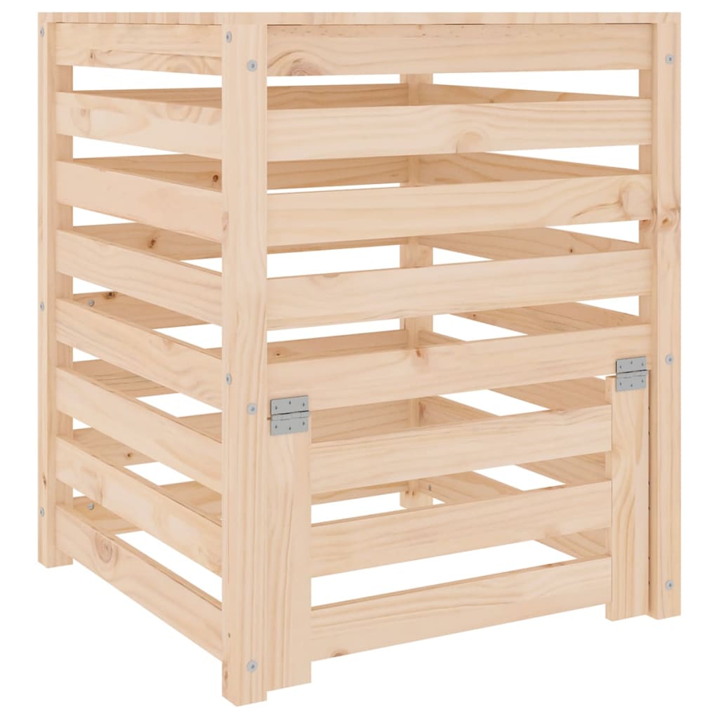 vidaXL Komposti 63,5x63,5x77,5 cm täysi mänty