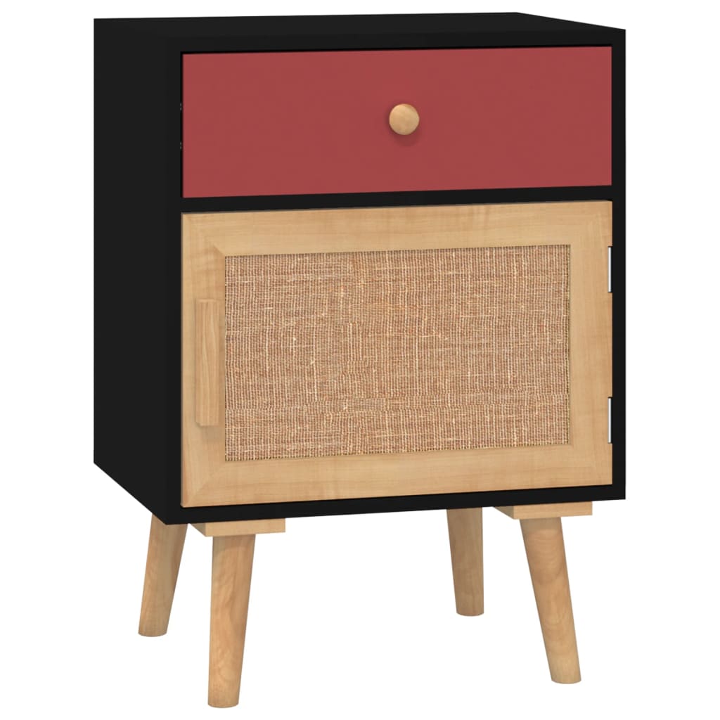 vidaXL Yöpöydät 2 kpl musta 40x30x55 cm tekninen puu
