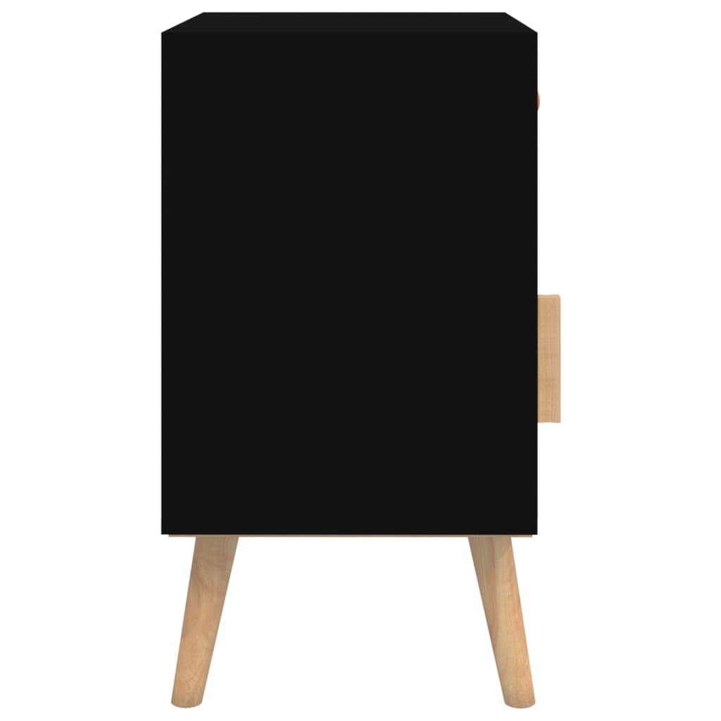 vidaXL Yöpöydät 2 kpl musta 40x30x55 cm tekninen puu