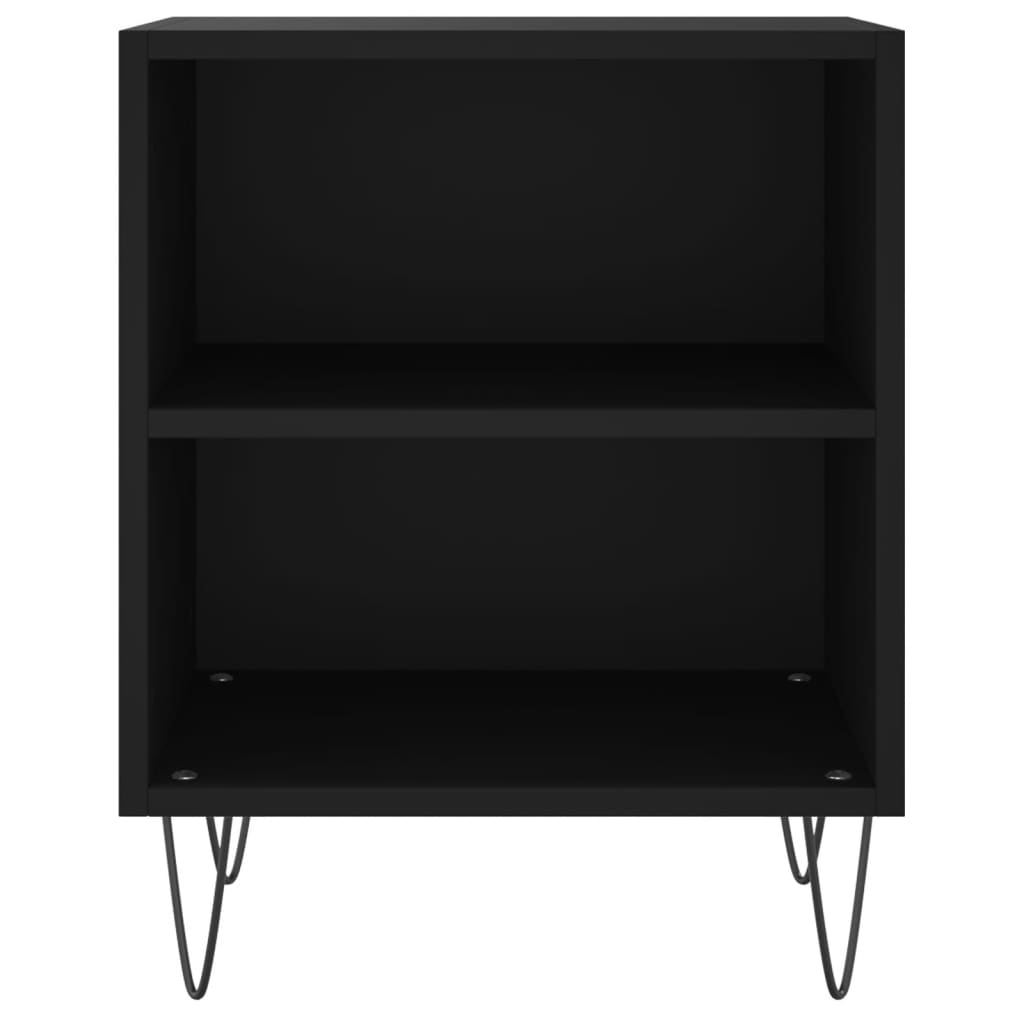 vidaXL Yöpöydät 2 kpl musta 40x30x50 cm tekninen puu