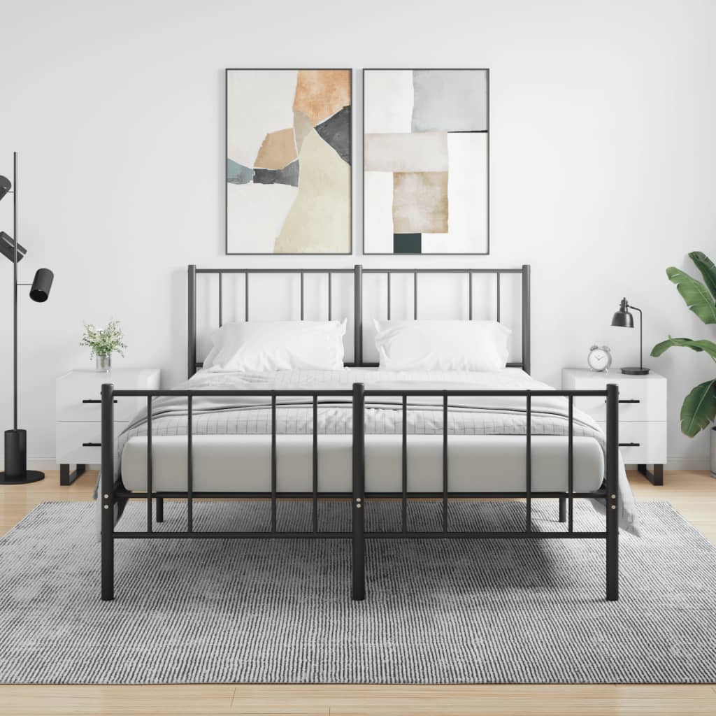 vidaXL Yöpöydät 2 kpl korkeakiilto valk. 40x35x47,5 cm tekninen puu