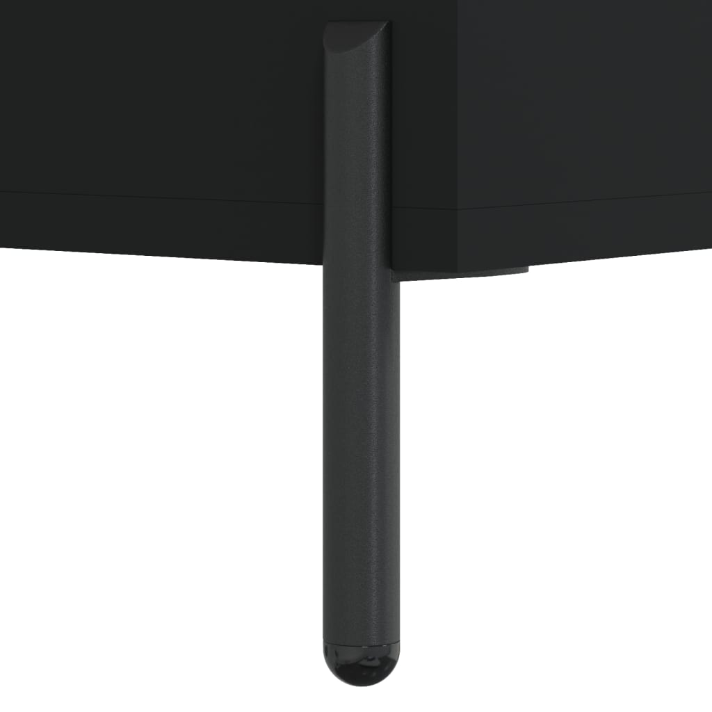 vidaXL Yöpöydät 2 kpl musta 40x35x47,5 cm tekninen puu
