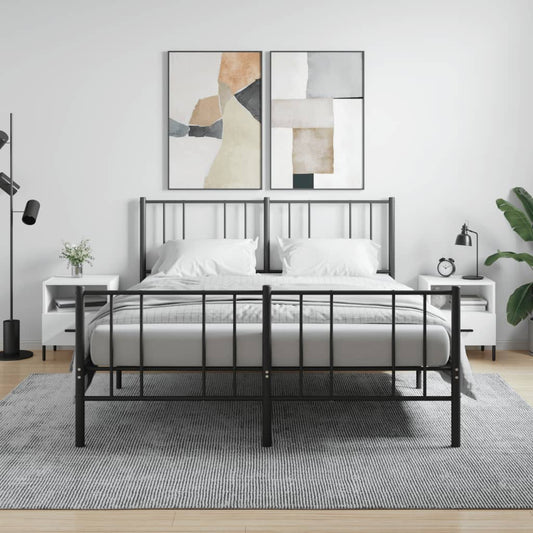 vidaXL Yöpöydät 2 kpl korkeakiilto valk. 40x35x47,5 cm tekninen puu