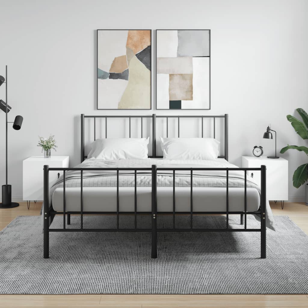 vidaXL Yöpöydät 2 kpl korkeakiilto valkoinen 40x40x50 cm tekninen puu