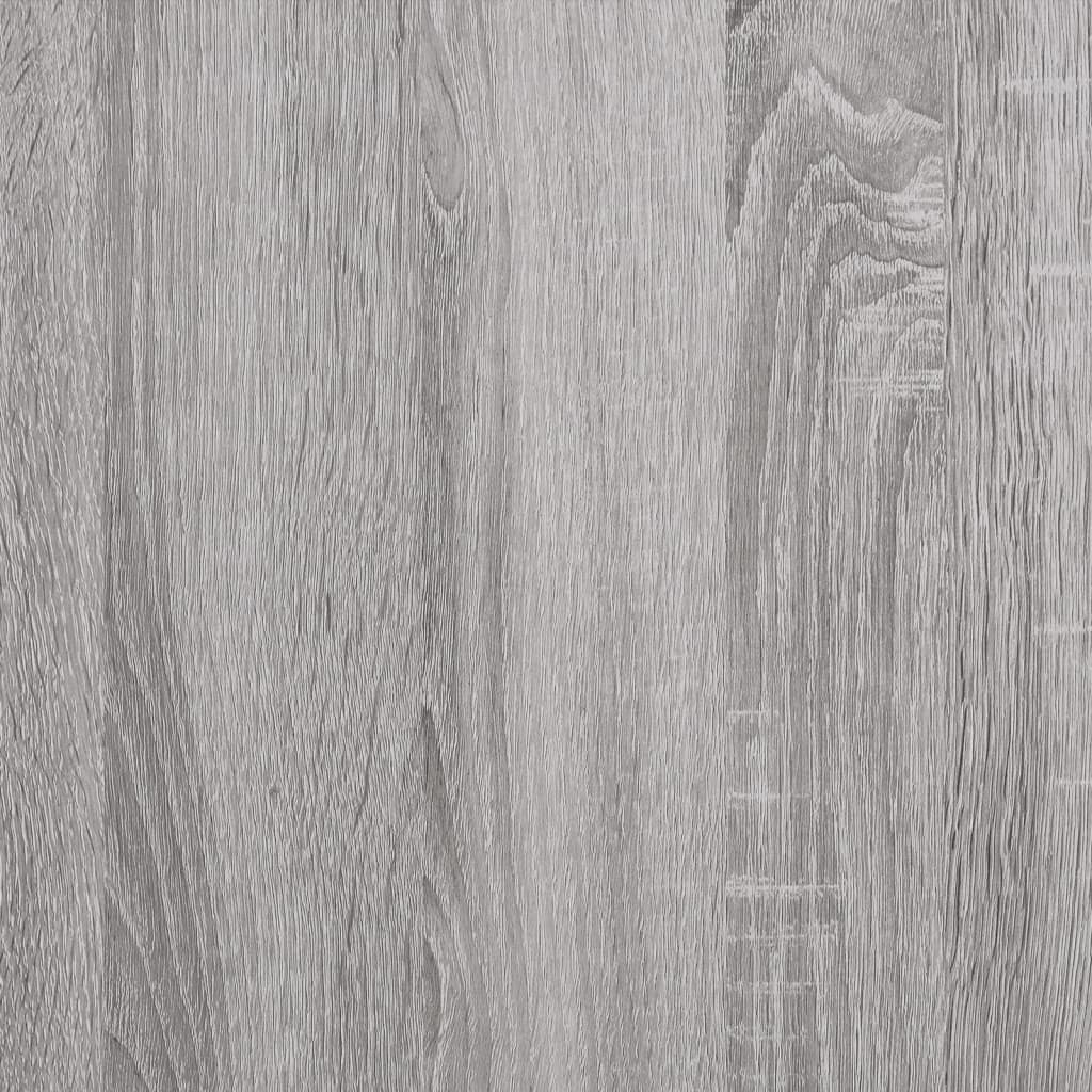 vidaXL Yöpöydät seinälle 2 kpl harmaa Sonoma 40x30x61 cm tekninen puu