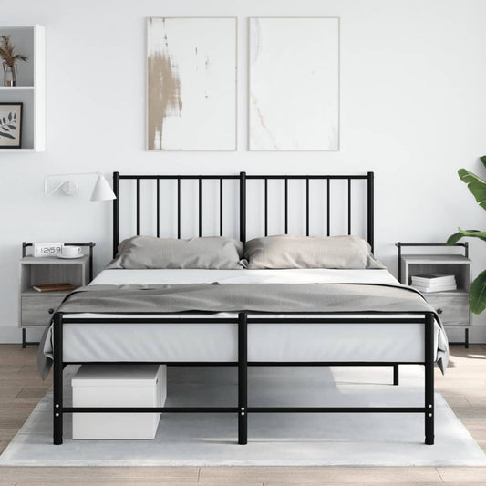 vidaXL Yöpöydät seinälle 2 kpl harmaa Sonoma 40x30x61 cm tekninen puu