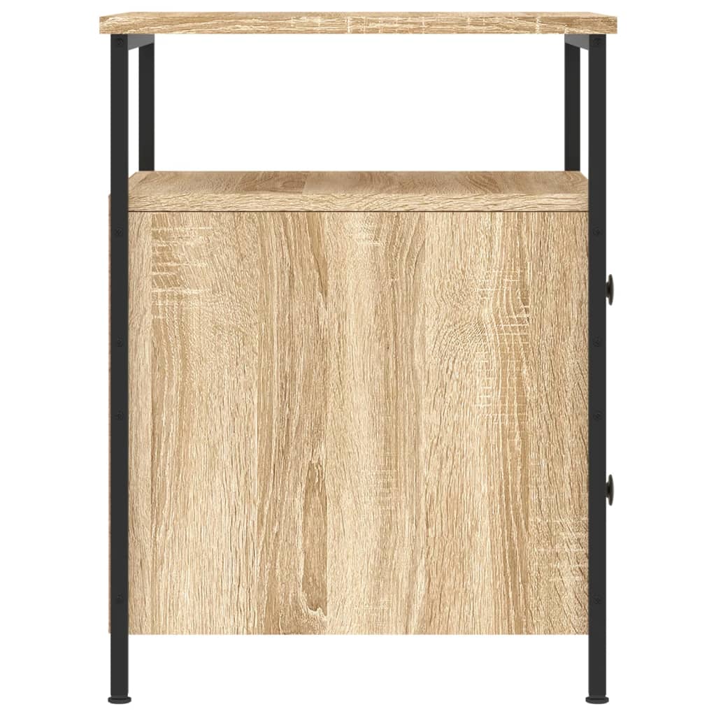 vidaXL Yöpöydät 2 kpl Sonoma-tammi 44x45x60 cm tekninen puu