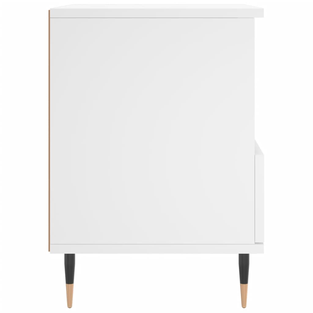 vidaXL Yöpöydät 2 kpl valkoinen 40x35x50 cm tekninen puu
