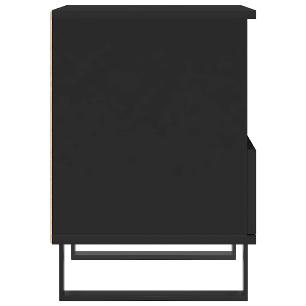 vidaXL Yöpöydät 2 kpl musta 40x35x50 cm tekninen puu