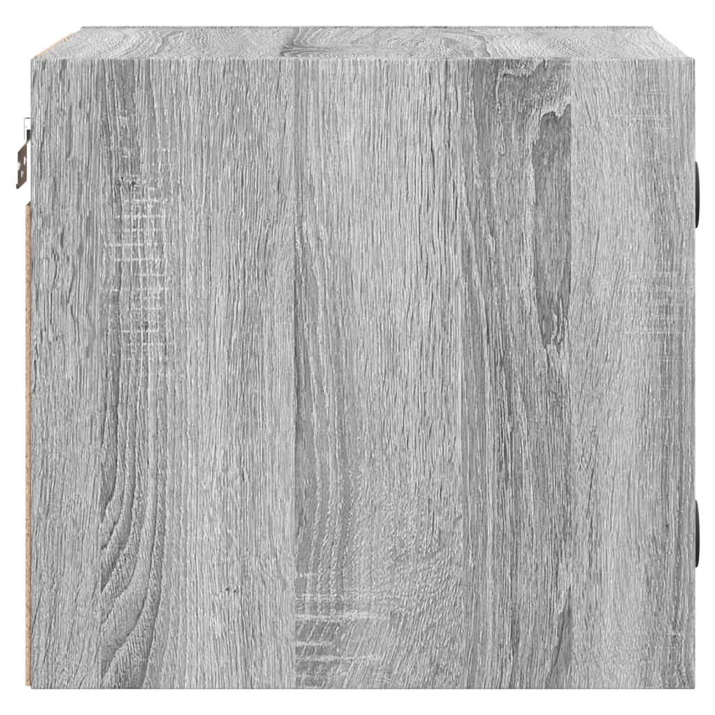 vidaXL Yöpöydät lasiovilla 2 kpl harmaa Sonoma 35x37x35 cm