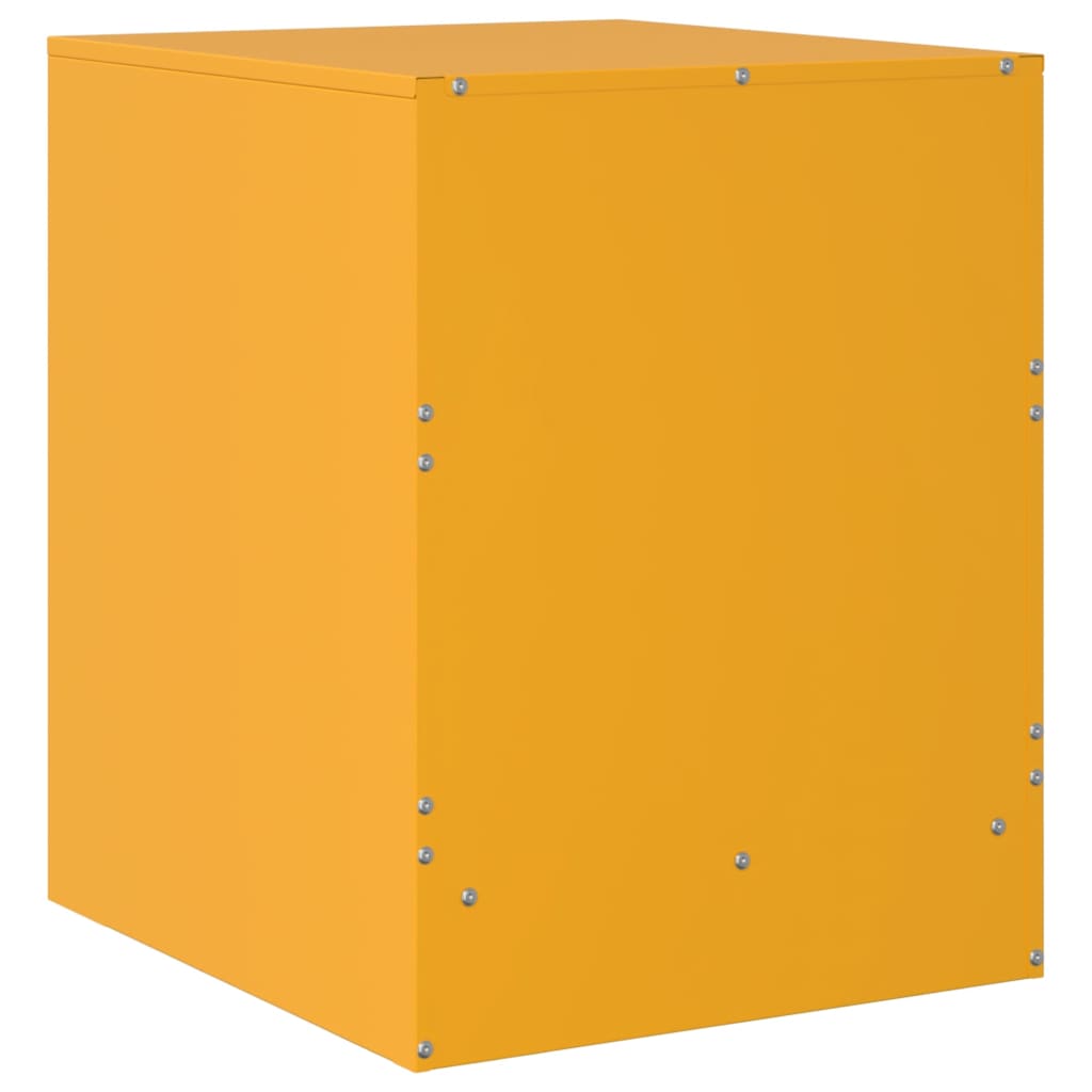 vidaXL Yöpöydät 2 kpl keltainen 34,5x39x44 cm teräs