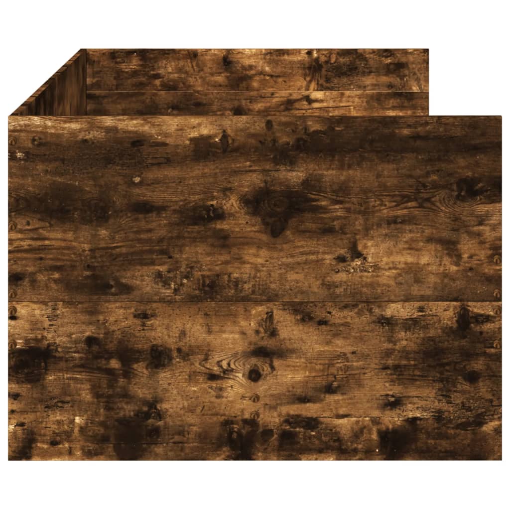 vidaXL Vuodesohva laatikoilla ei patjaa savutammi 100x200 cm