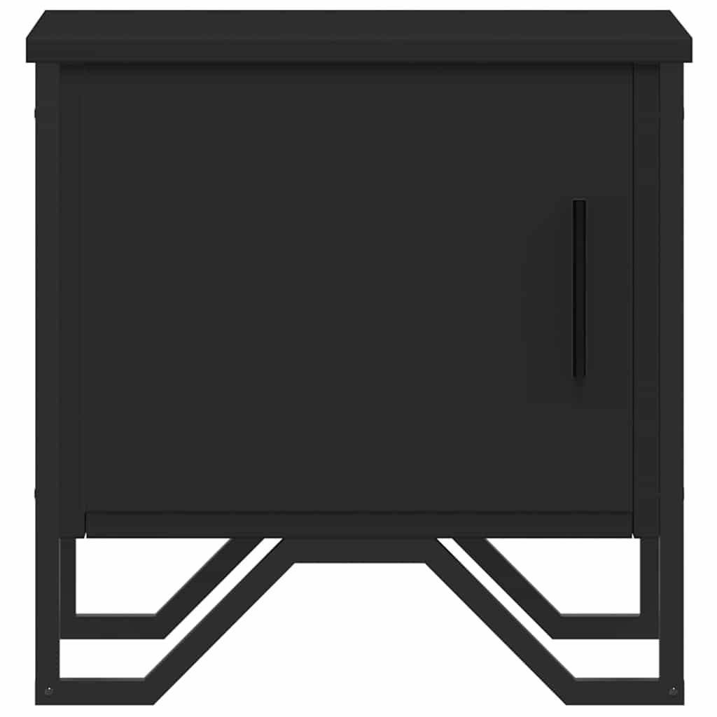 vidaXL Yöpöydät 2 kpl musta 40x30x40 cm lastulevy