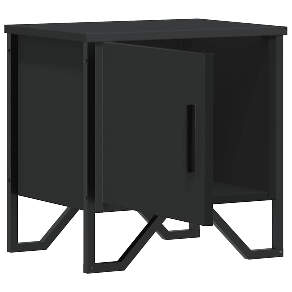 vidaXL Yöpöydät 2 kpl musta 40x30x40 cm lastulevy